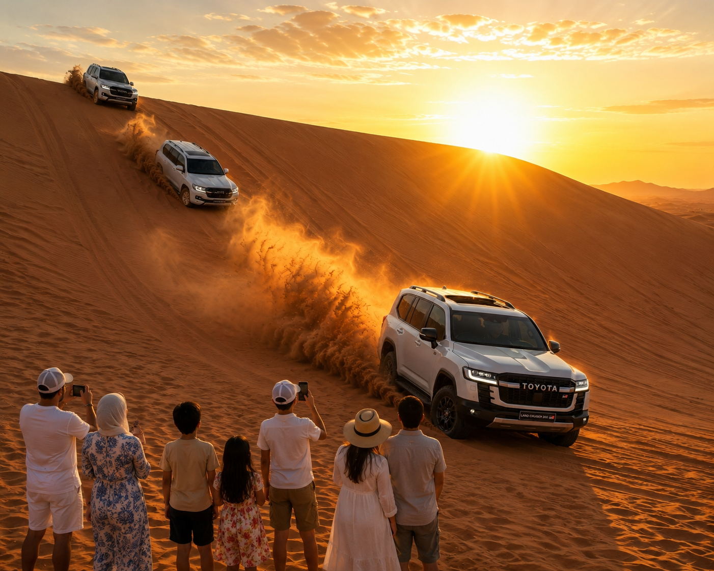Dubai Red Sand Desert Safari Evening Tour Sunset Photography