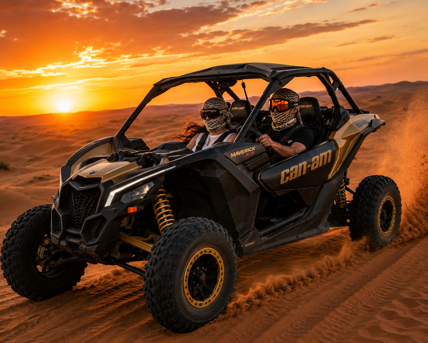 Dubai Red Sand Desert Safari 2 Seater Can-Am Buggy Experience