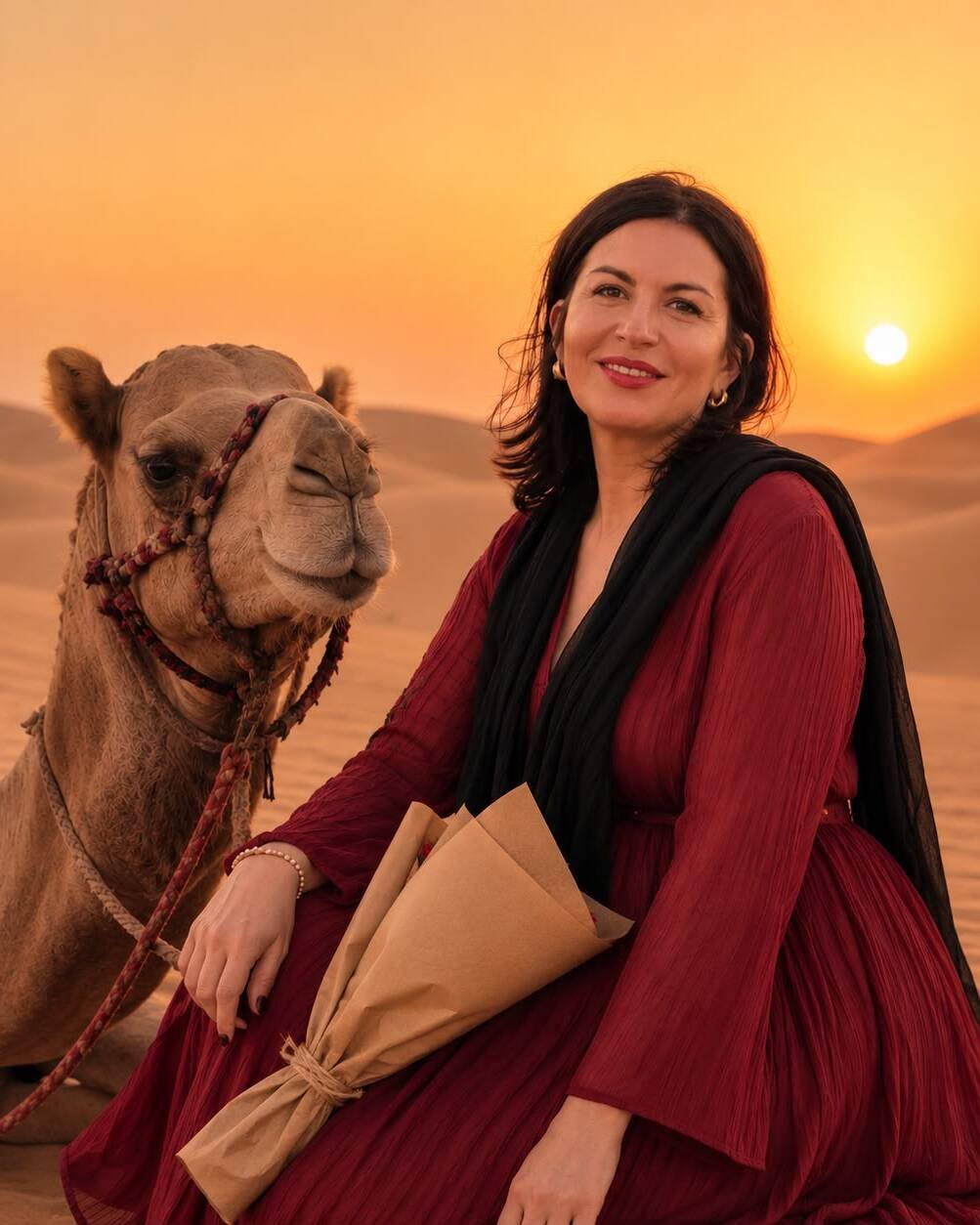 Camel Ride and Sunset Desert Photoshoot Red Sands Dubai