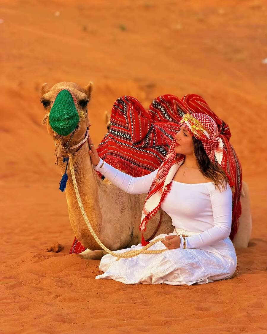 Camel Ride Desert Photoshoot Red Sands Dubai